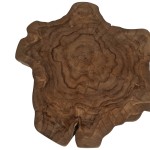 Artekko Munggur Ξύλινα Τραπέζια Σαλονιού σε Φυσική Απόχρωση (Φ55x55)cm (Φ50x45)cm 2pcs