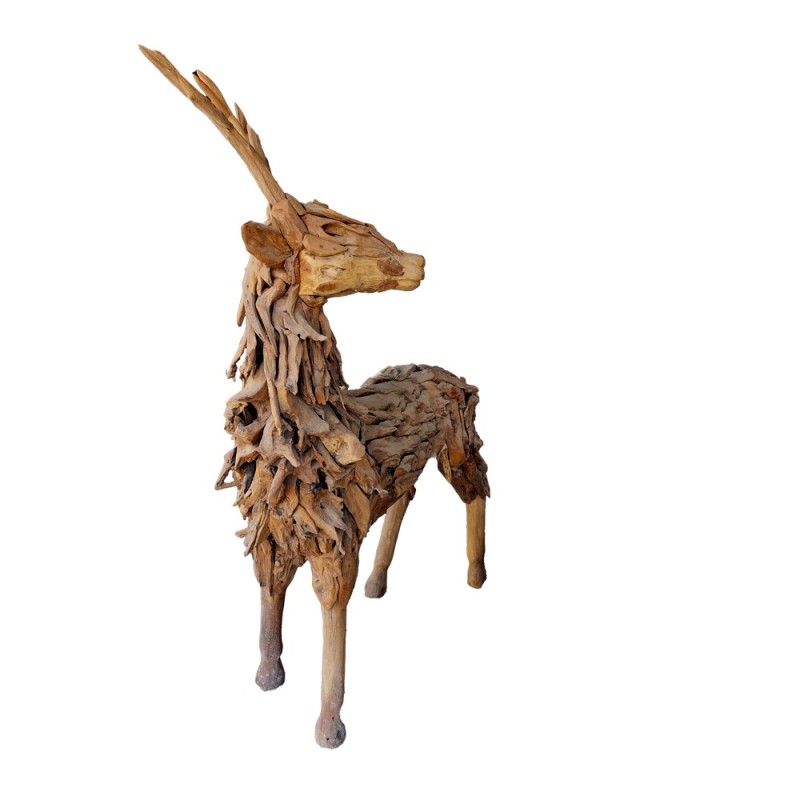 Artekko Munggur Ξύλινο Χειροποιητο Ελάφι σε Φυσική Απόχρωση (150x60x200)cm