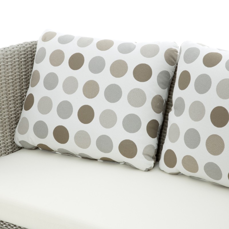 Artekko Σαλόνι από πλαστ. ραταν με καναπέ διθέσιο, δύο πολυθρόνες και τραπεζάκι ΣΕΤ/4 (150x76x70)cm