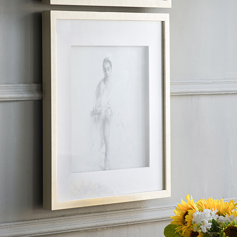 Artekko Ballet Κάδρα με Μπαλαρίνες και Χρυσή Κορνίζα (50x3x50)cm