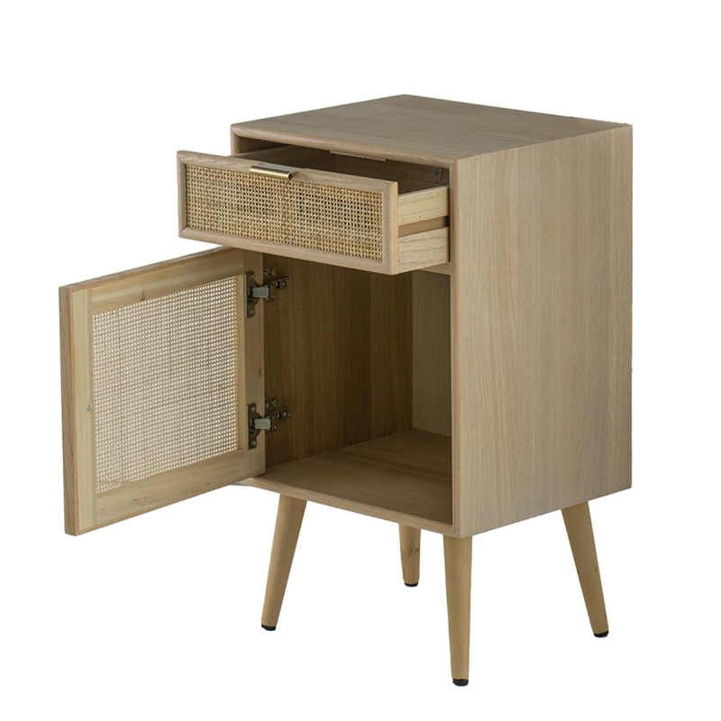 Artekko Cons Κομοδίνο MDF Ψάθα Φυσική Απόχρωση (42x34.5x71)cm