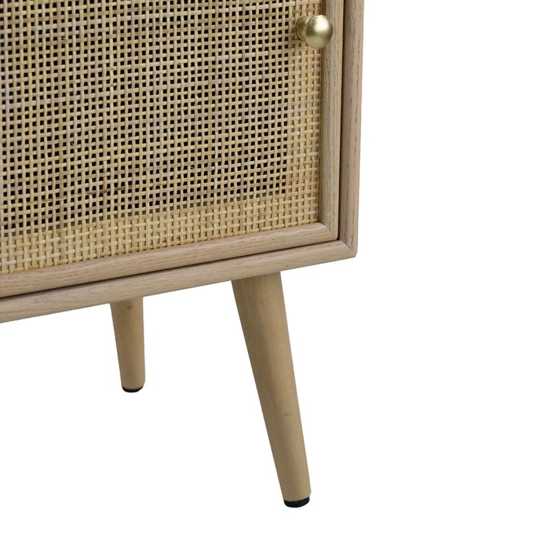 Artekko Cons Κομοδίνο MDF Ψάθα Φυσική Απόχρωση (42x34.5x71)cm