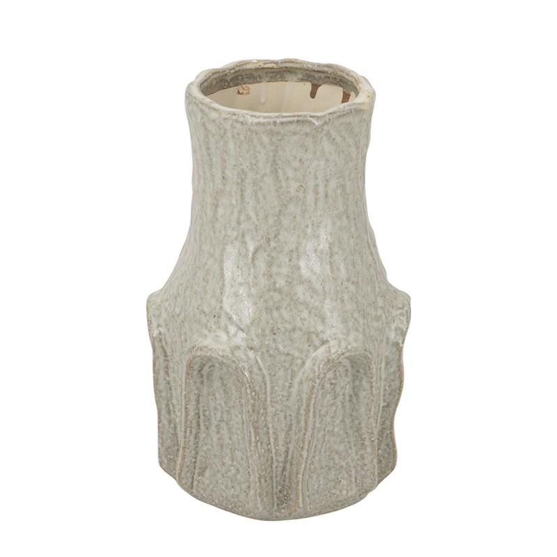 Artekko Akali Διακοσμητικό Βάζο Δοχείο Κεραμικό Μπεζ (18x18x29.5)cm