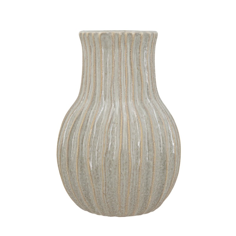 Artekko Akali Διακοσμητικό Βάζο Δοχείο Κεραμικό Μπεζ (23.5x20.5x30.5)cm