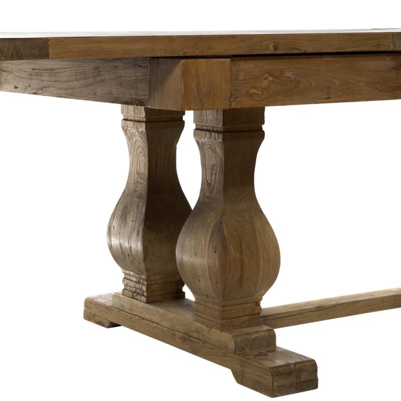 Artekko Τραπέζι τραπεζαρίας ανοιγόμενο από ξύλο μασίφ (200/280x100x78)cm