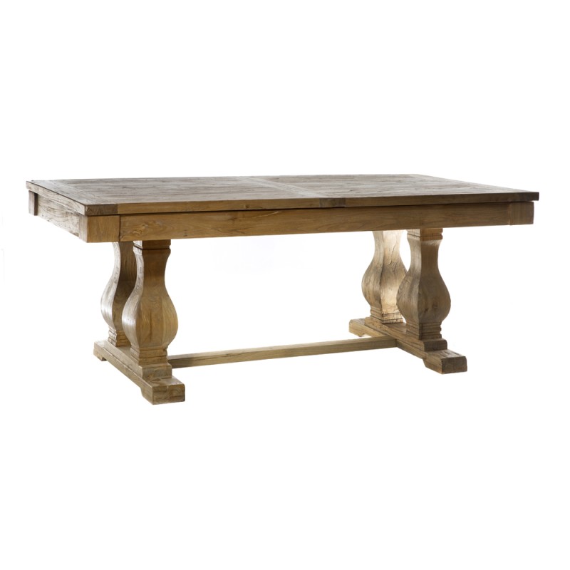 Artekko Τραπέζι τραπεζαρίας ανοιγόμενο από ξύλο μασίφ (200/280x100x78)cm