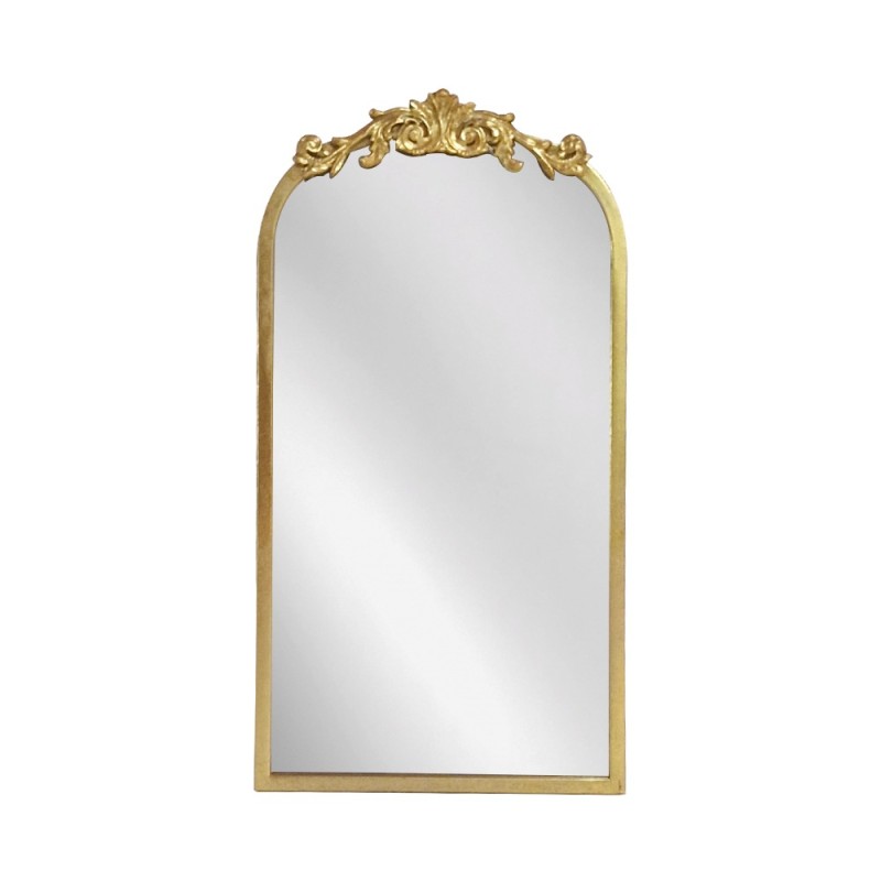 Artekko Dia Χρυσός Μεταλλικός Καθρέπτης Τοίχου (33x3x63)cm