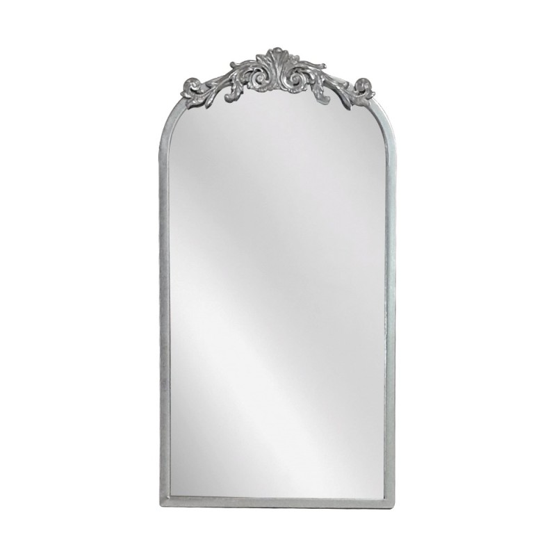 Artekko Dia Ασημί Μεταλλικός Καθρέπτης Τοίχου (33x3x63)cm