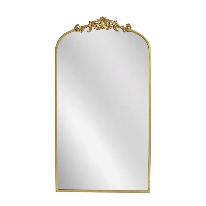 Artekko Dia Χρυσός Μεταλλικός Καθρέπτης Τοίχου (60x3x110)cm