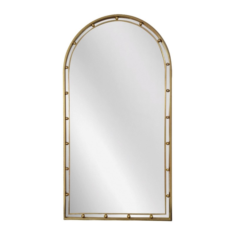 Artekko Dia Χρυσός Μεταλλικός Καθρέπτης Τοίχου (60x3.5x110)cm