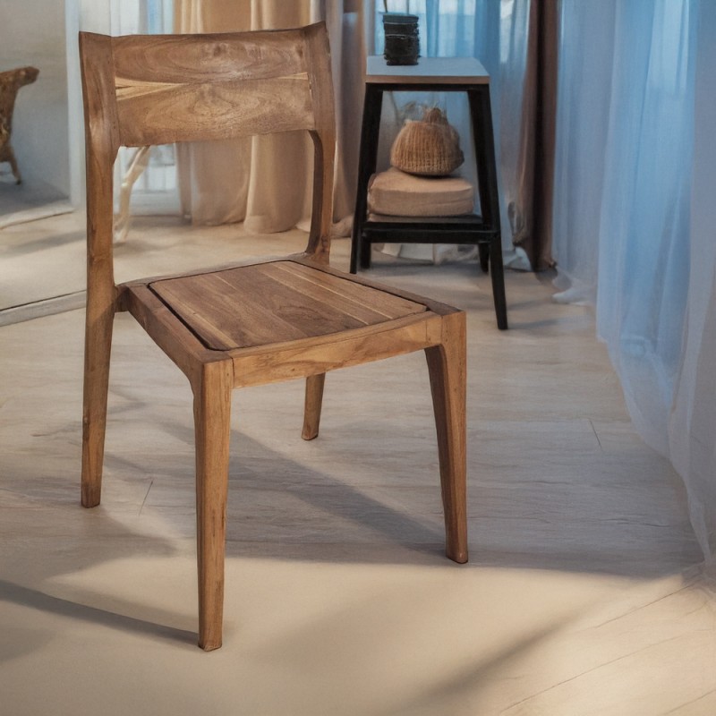 Artekko Munggur Ξύλινη Καρέκλα σε Φυσική Απόχρωση (47x55x83)cm