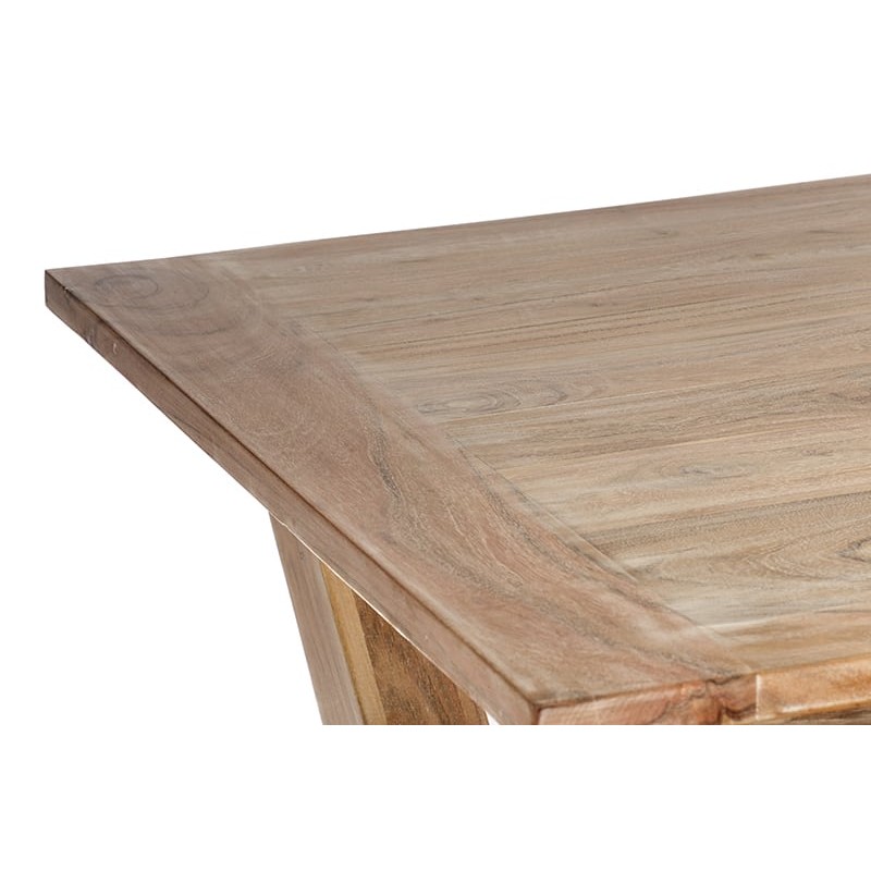 Artekko Attari Ξύλινο Τραπέζι σε Λευκή Πατίνα (140x80x76)cm