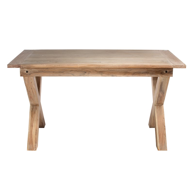 Artekko Attari Ξύλινο Τραπέζι σε Λευκή Πατίνα (140x80x76)cm