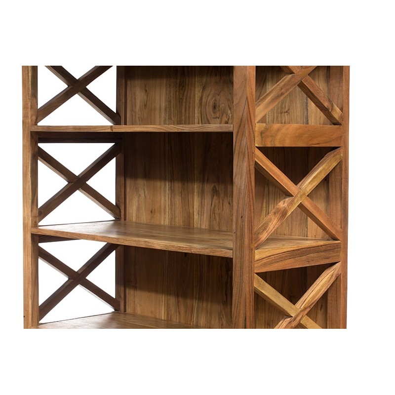 Artekko Vlutheim Βιβλιοθήκη Ξύλινη Φυσικό Χρώμα Σετ/3 (56x27x120)cm (72x33x150)cm (90x40x180)cm