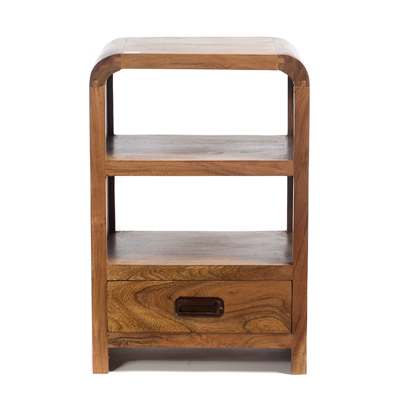 Artekko Bed Side Κομοδίνο Ξύλινο Μελί (40x30x60)cm