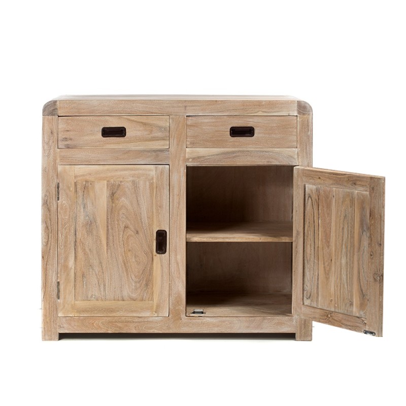 Artekko Attari Ξύλινος Μπουφές σε Λευκή Πατίνα (100x40x90)cm