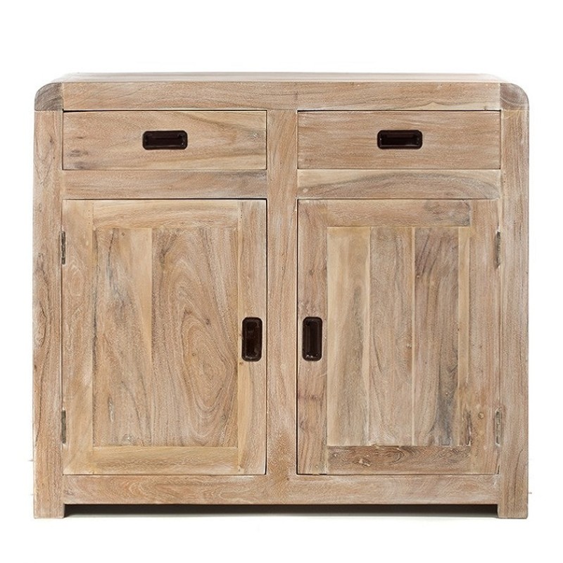 Artekko Attari Ξύλινος Μπουφές σε Λευκή Πατίνα (100x40x90)cm