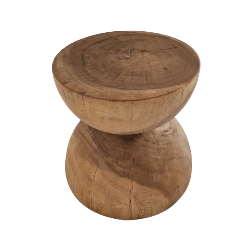 Artekko Munggur Ξύλινο Βοηθητικό Τραπεζι σε Φυσική Απόχρωση (40x40x50)cm