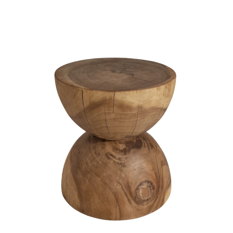 Artekko Munggur Ξύλινο Βοηθητικό Τραπεζι σε Φυσική Απόχρωση (40x40x50)cm