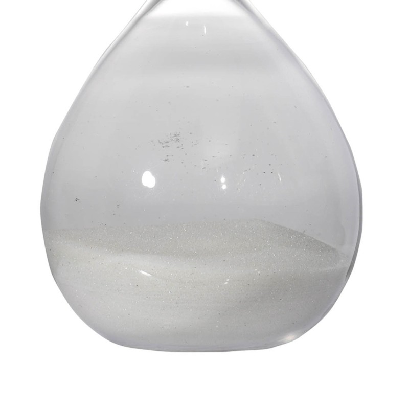 Artekko Hourglass Κλεψύδρα Διακοσμητική Γυάλινη Λευκή (9x9x25.5)cm