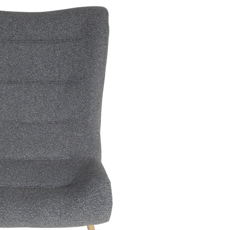 Artekko Cloud Γκρι Υφασμάτινη Μπουκλέ Πολυθρόνα (97x80x100)cm