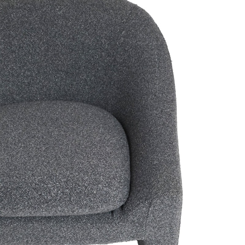 Artekko Cloud Γκρι Υφασμάτινη Μπουκλέ Πολυθρόνα (76x76x71)cm
