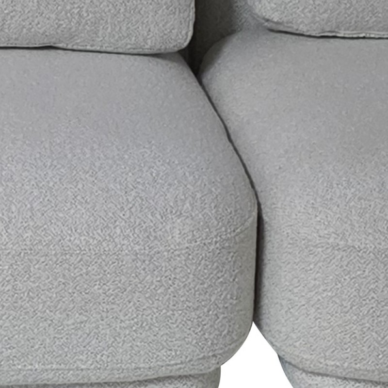 Artekko Cloud Μπεζ Υφασμάτινος Μπουκλέ Πολυμορφικός Γωνιακός Καναπές με 3 Ανεξάρτητα Κομμάτια (98x95x68)cm (80x93x68)cm (92x157x68)cm 3pcs