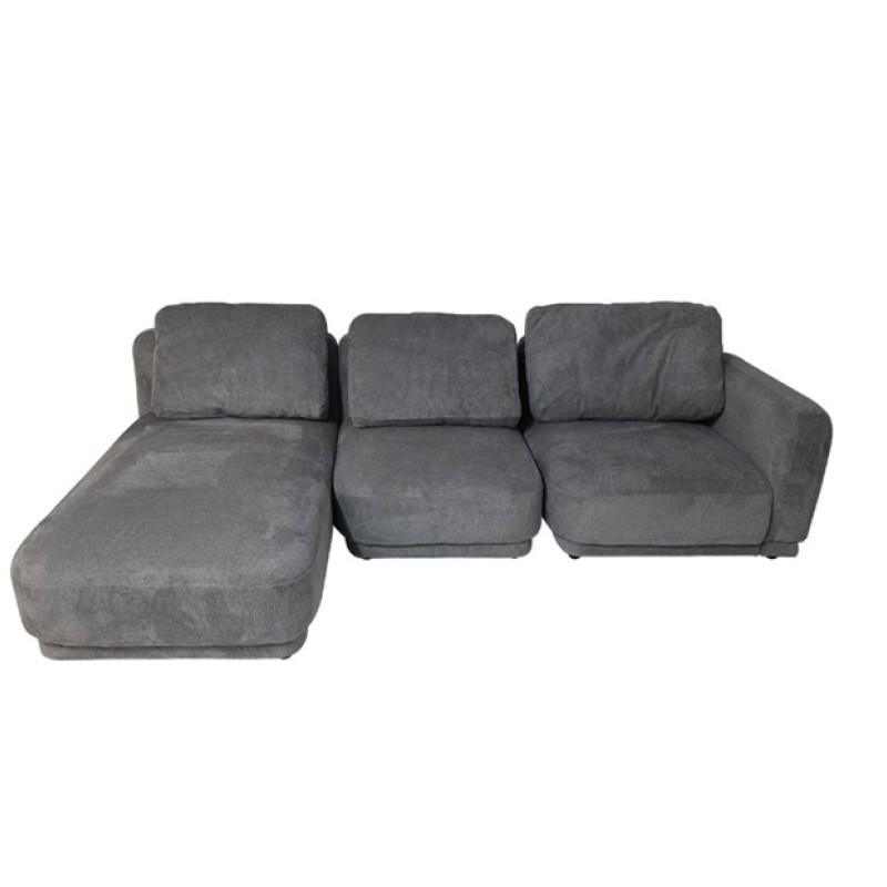 Artekko Cloud Γκρι Υφασμάτινος Πολυμορφικός Γωνιακός Καναπές με 3 Ανεξάρτητα Κομμάτια (98x95x68)cm (80x93x68)cm (92x157x68)cm 3pcs