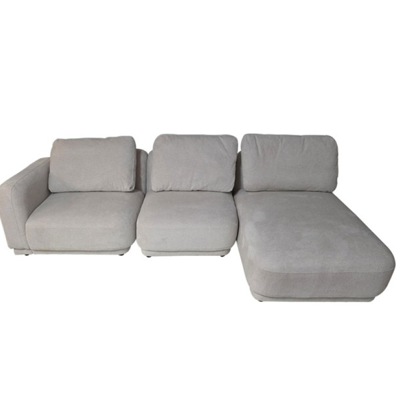 Artekko Cloud Μπεζ Υφασμάτινος Πολυμορφικός Γωνιακός Καναπές με 3 Ανεξάρτητα Κομμάτια (98x95x68)cm (80x93x68)cm (92x157x68)cm 3pcs