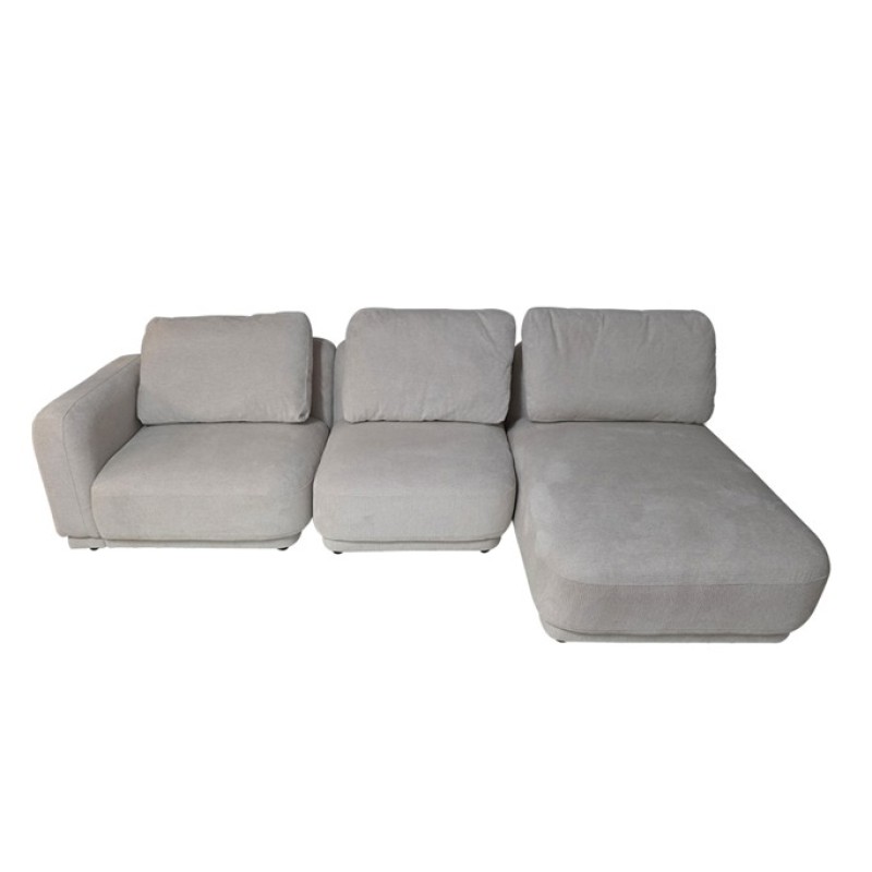 Artekko Cloud Μπεζ Υφασμάτινος Πολυμορφικός Γωνιακός Καναπές με 3 Ανεξάρτητα Κομμάτια (98x95x68)cm (80x93x68)cm (92x157x68)cm 3pcs