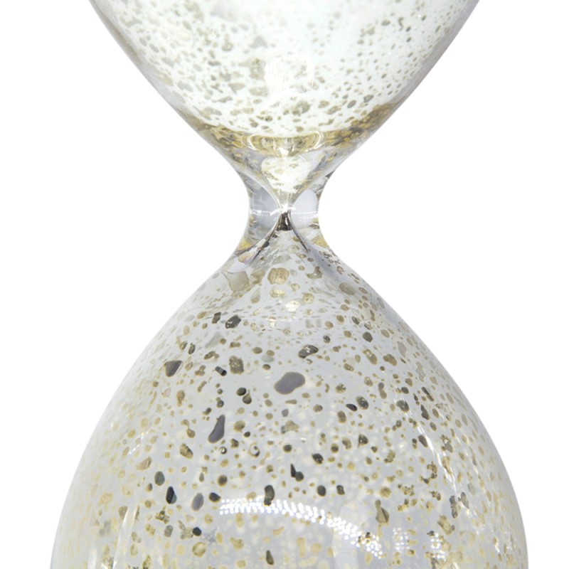 Artekko Hourglass Γυάλινη Διακοσμητική Κλεψύδρα με Λευκή Άμμο (8x8x20.5)cm