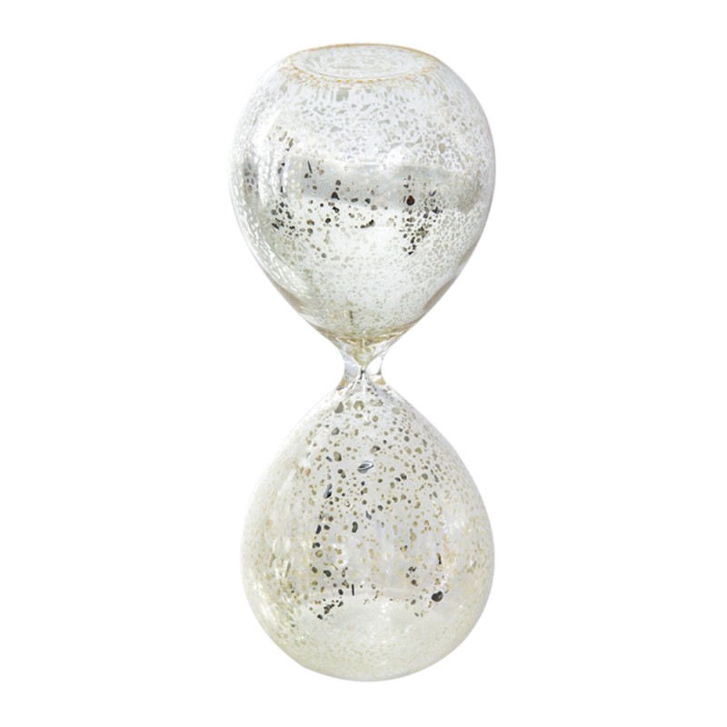 Artekko Hourglass Γυάλινη Διακοσμητική Κλεψύδρα με Λευκή Άμμο (8x8x20.5)cm