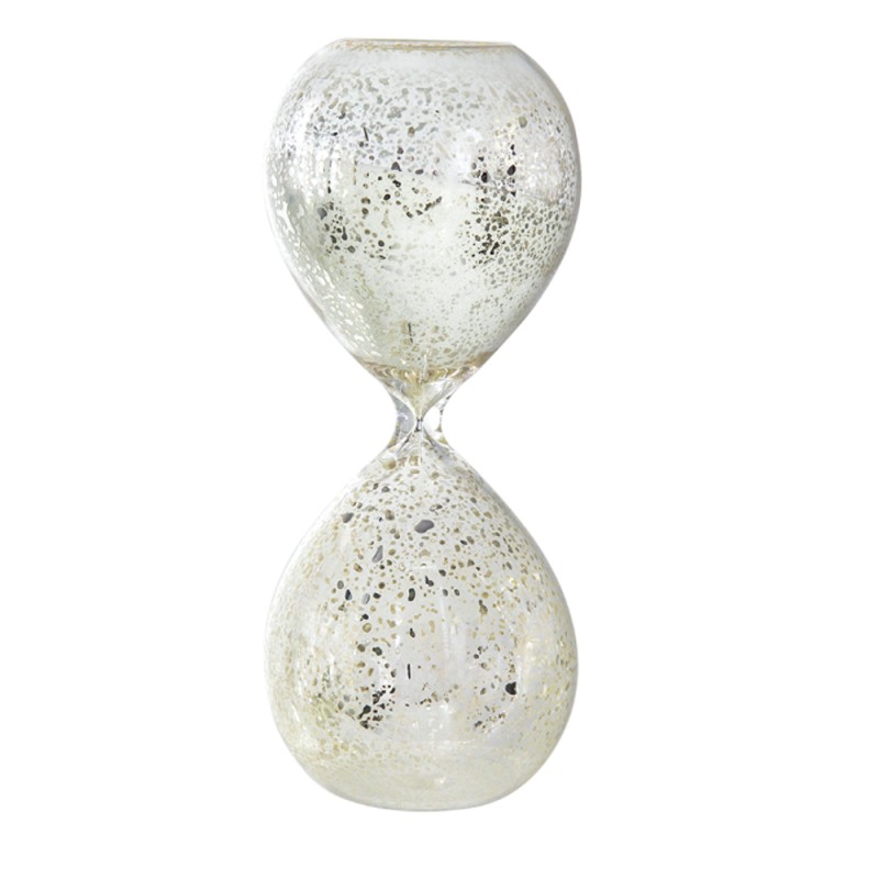 Artekko Hourglass Γυάλινη Διακοσμητική Κλεψύδρα με Λευκή Άμμο (8x8x20.5)cm