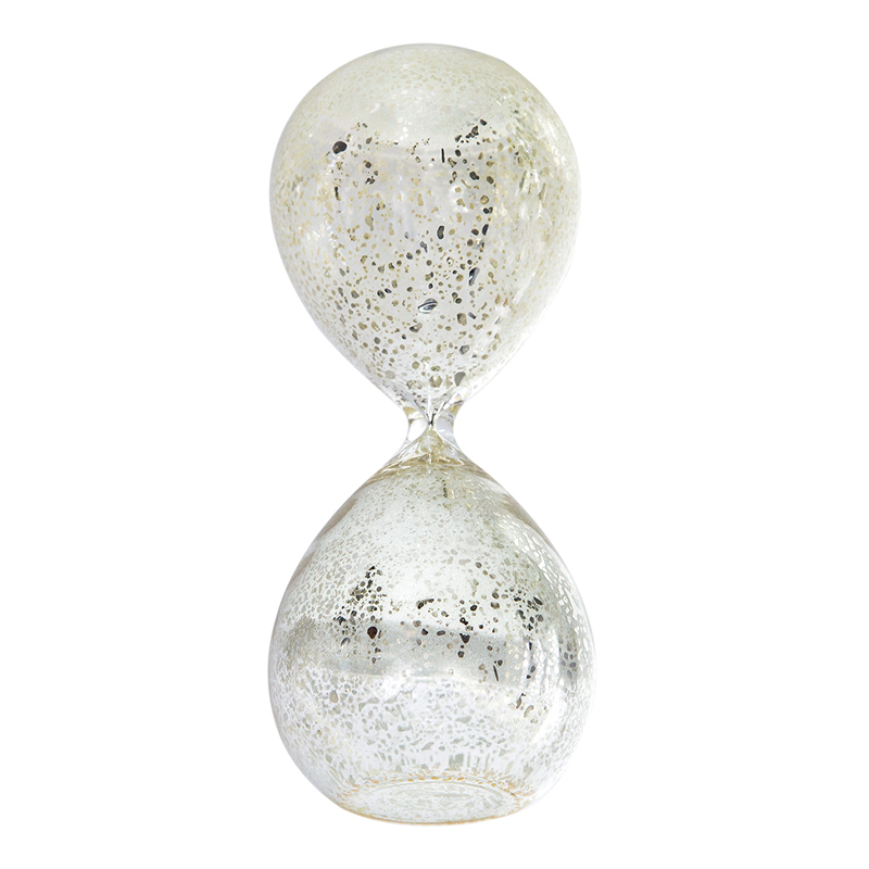 Artekko Hourglass Γυάλινη Διακοσμητική Κλεψύδρα με Λευκή Άμμο (8x8x20.5)cm