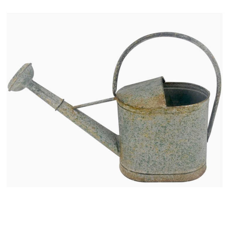 Artekko Watering Can Γκρι Μεταλλικό Διακοσμητικό Ποτιστήρι με Οξείδωση (50x14x33)cm