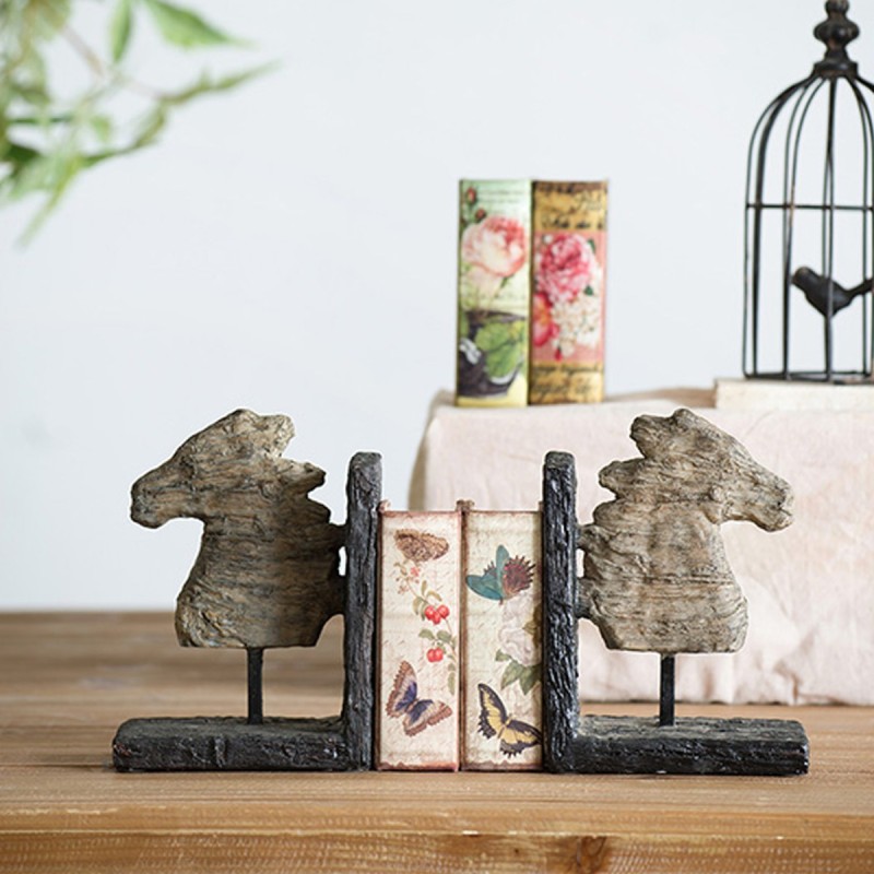 Artekko Βιβλιοστάτες διακοσμητικοί "Horse head" Σετ/2