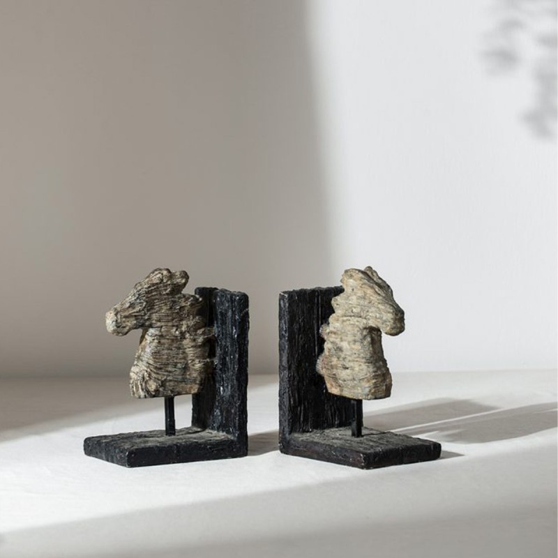 Artekko Βιβλιοστάτες διακοσμητικοί "Horse head" Σετ/2