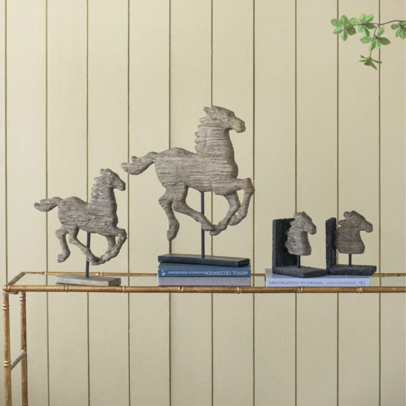 Artekko Βιβλιοστάτες διακοσμητικοί "Horse head" Σετ/2