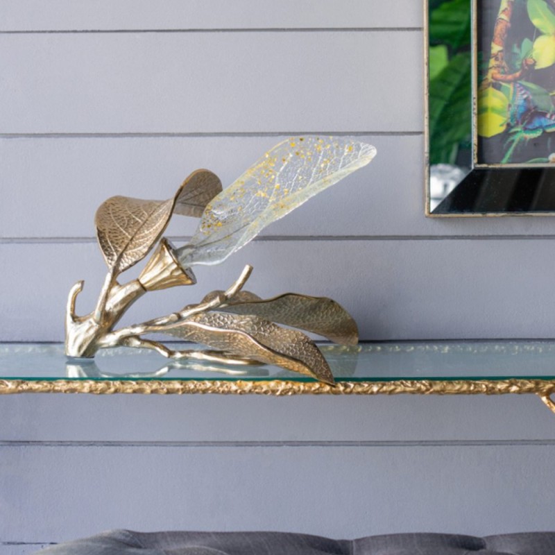 Artekko Leaves Φωτιστικό Επιτραπέζιο Μέταλλο Χρυσό (47x43.2x26.7)cm