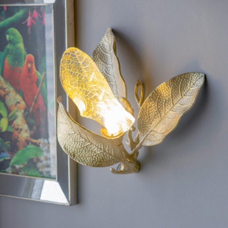 Artekko Leaves Φωτιστικό Επιτραπέζιο Μέταλλο Χρυσό (47x43.2x26.7)cm