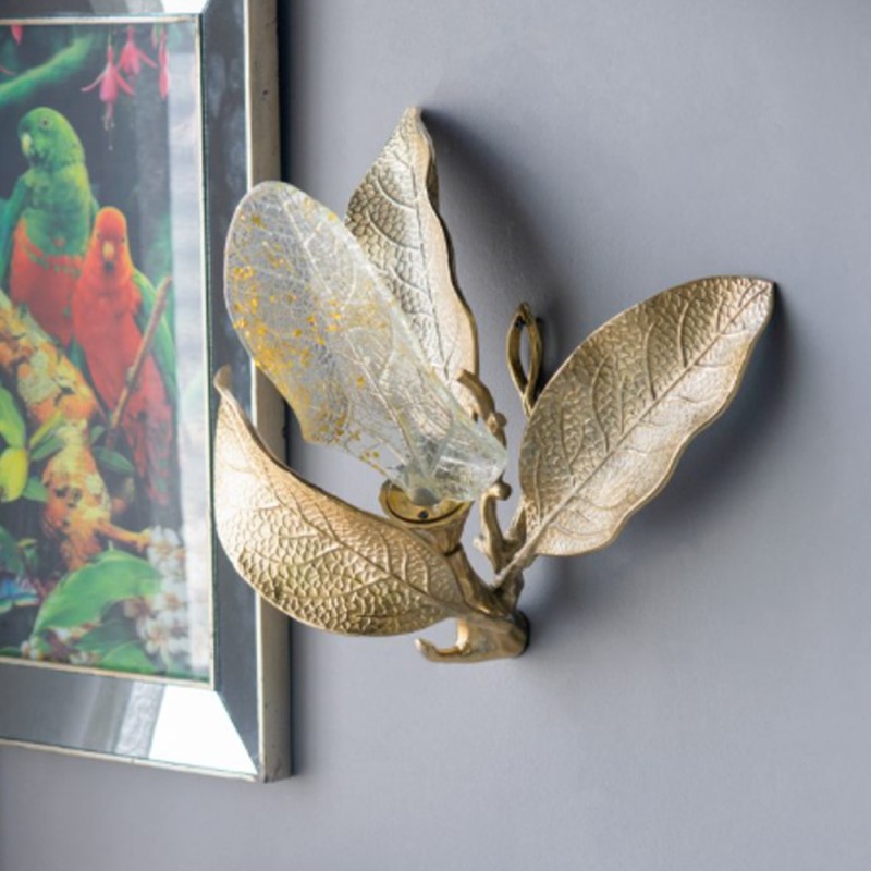 Artekko Leaves Φωτιστικό Επιτραπέζιο Μέταλλο Χρυσό (47x43.2x26.7)cm