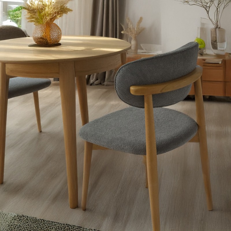Artekko CHAIR BOMONTİ NATURAL LEGS FABRİC COCO 12