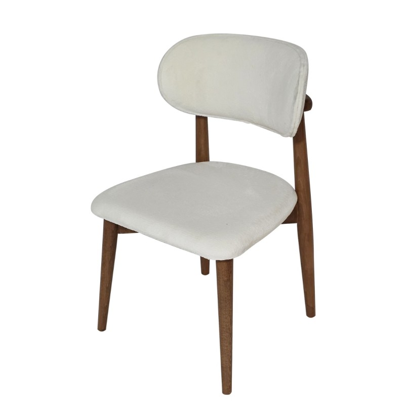 Artekko CHAIR BOMONTİ WALNUT LİGHT  LEGS FABRİC TIFFANY 01