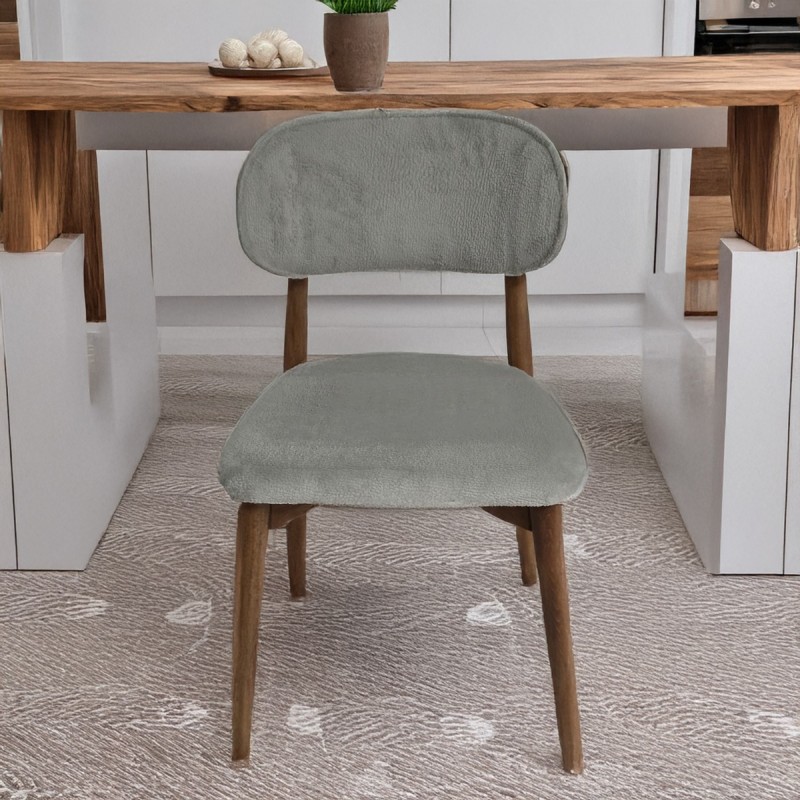 Artekko CHAIR BOMONTİ WALNUT LİGHT  LEGS FABRİC TIFFANY 03