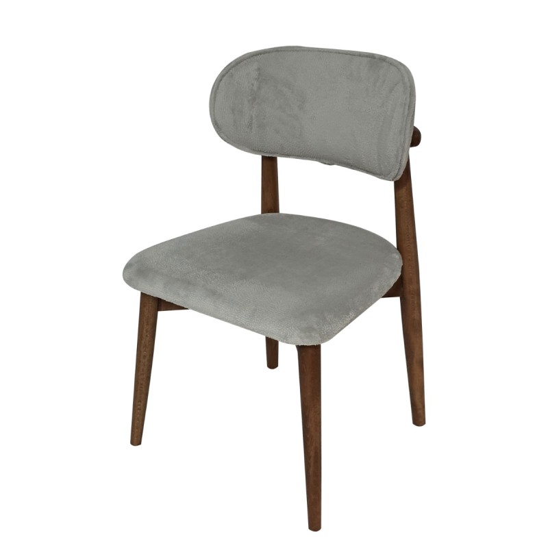 Artekko CHAIR BOMONTİ WALNUT LİGHT  LEGS FABRİC TIFFANY 03