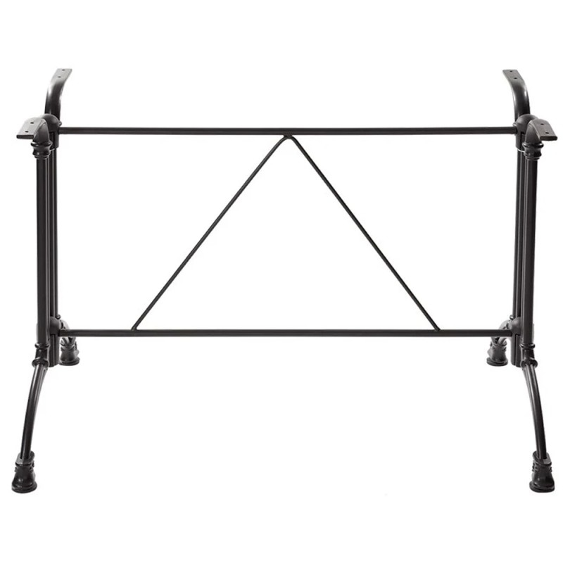 Artekko Ekup Βάση Τραπεζιού Διπλή Μεταλλική Μαύρη (85x60x70)cm