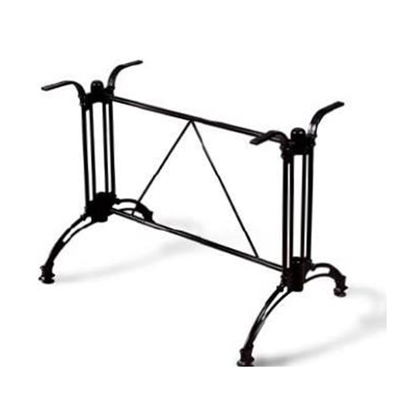 Artekko Ekup Βάση Τραπεζιού Διπλή Μεταλλική Μαύρη (85x60x70)cm