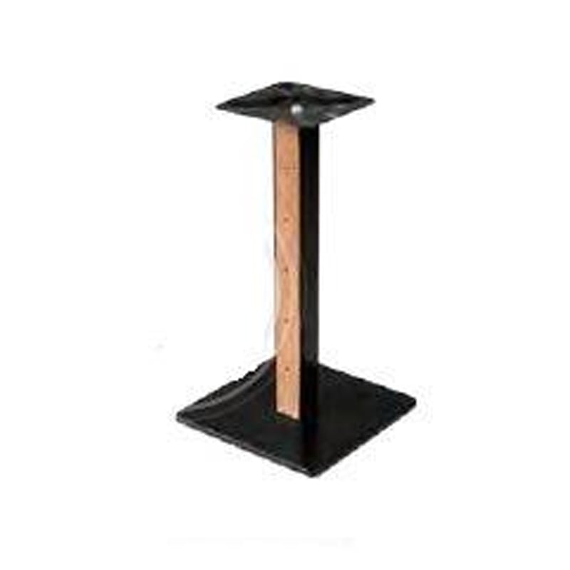 Artekko Droacseth Βάση Τραπεζιού Μεταλλική Τετράγωνη Φυσική Απόχρωση Ξύλου (40x40x72)cm