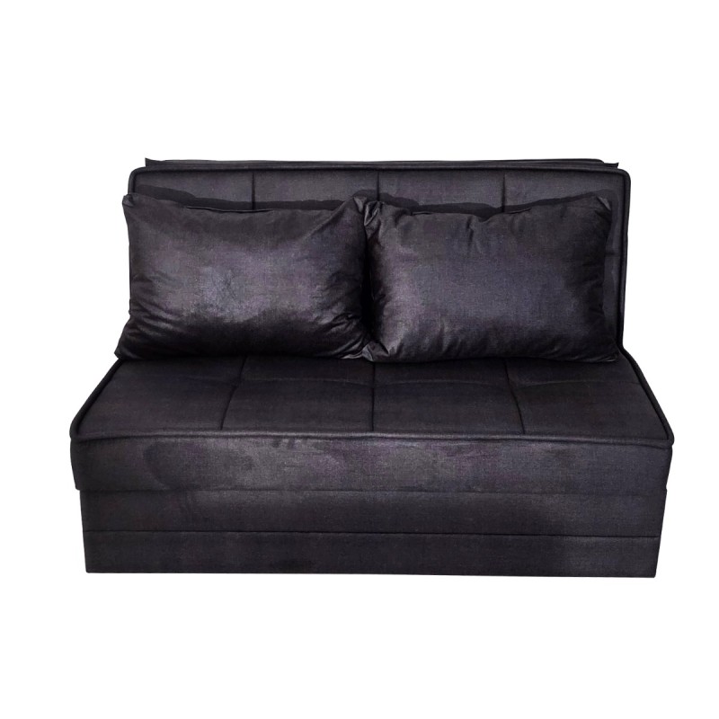 Artekko Thales Γκρι Διθέσιος Καναπές με Αποθηκευτικό Χώρο (110x140x90)cm Κρεβάτι (200x140x45)cm