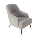 Artekko Pamukkale Γκρι Μπουκλέ Πολυθρόνα Μπερζέρα (66x85x85)cm